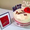Nate's Cardinal Birthday -29!

Red Velvet Cake with Cream Cheese Frosting -  Fondant & Gum Paste - 
Stand Up Birthday Card & Candle