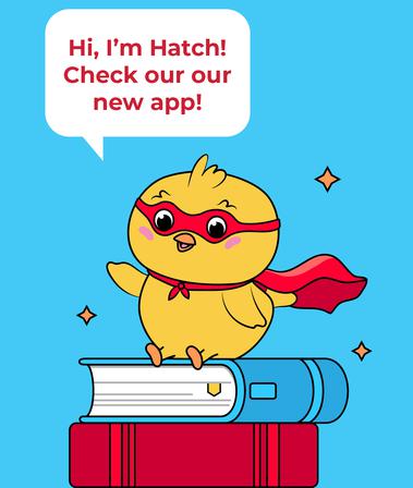Read to Feed illustrated graphics for mobile app: Hatch