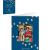 Digitally illustrated holiday honor card with photo — Front and back