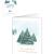 Watercolor organizational holiday card — Front and back