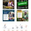Various microlending social media and website graphics