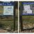 Mississippi River State Park's Trotting Fox Trail trailhead and wayside panel — framed and installed